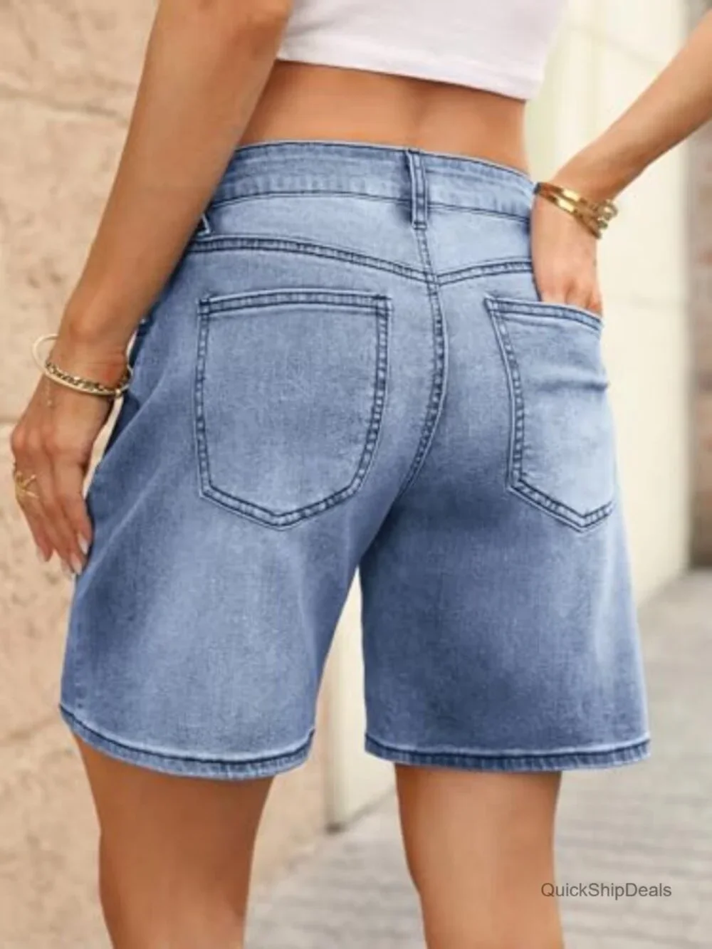 Low Rise Wide Leg Baggy Jean Shorts Denim Jorts for Women